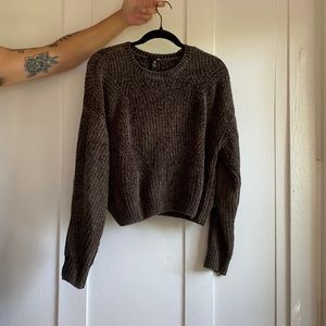 Aqua woven sweater